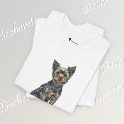 Yorkie T'Shirt - Art Graphic Becheretty - Perfect gift for Pets Lovers - Casual Wear