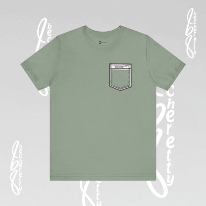 Becheretty Pocket - Minimalistic T-Shirt Desing - Unisex - Casual Wear