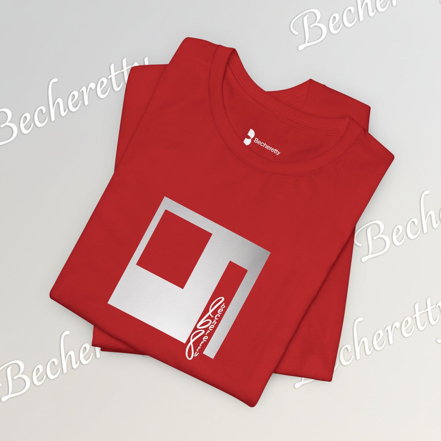 Cubist Portal Premium Tee - Minimalist Art Graphic Becheretty - Design that merges architectural precision and abstract expressionism.