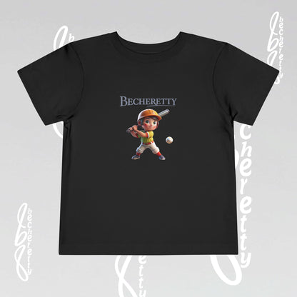 Toddler T-Shirt - Baseball Graphic Becheretty - Day Game, birthday gift - Summer