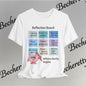 Graphic T-Shirt "Reflection Board"  Art Minimalist Becheretty - Funny Motivational Reminder Tee