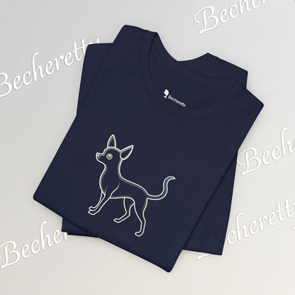 The Minimalist Muse: Chihuahua Line Art Tee Becheretty - "dog lovers"— less is often much more.