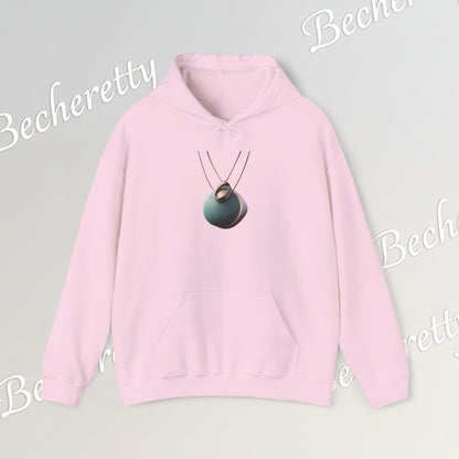 Abstract 3D Geometric Necklace Hoodie - Art Graphic Becheretty - Unisex, Original Gift for Friends