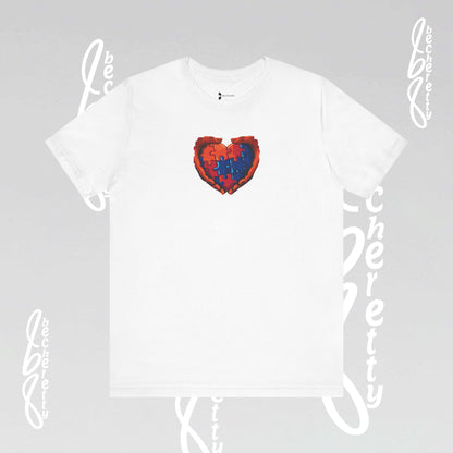 Colorful Puzzle Heart T-Shirt - Graphic Becheretty - Celebrating neurodiversity - Your tee, their voice.