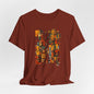 African Art T-Shirt "Ancestral Echoes" Graphic Becheretty - Abstract style - Ethno-Contemporary Fashion