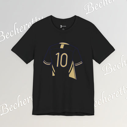 Soccer T-Shirt Number 10 - Art Minimalist Becheretty - Game Day - Casual wear - Perfect Gift for Soccer Lovers