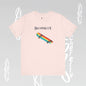 Rainbow Skateboard Tee - Becheretty design, perfect gift for skater lovers.