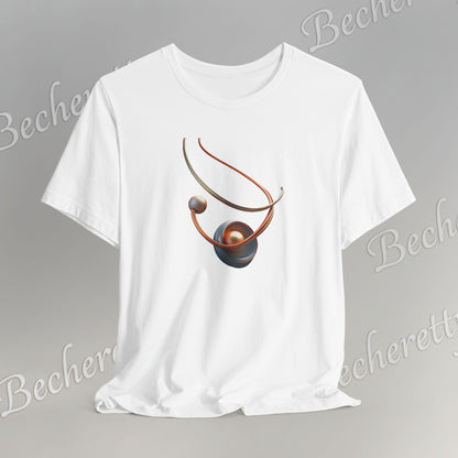 Artistic Graphic T-Shirt Becheretty - Stylish Necklace Design - Casual Wear, Gift for Art Lovers, Summer Fashion, Everyday Comfort