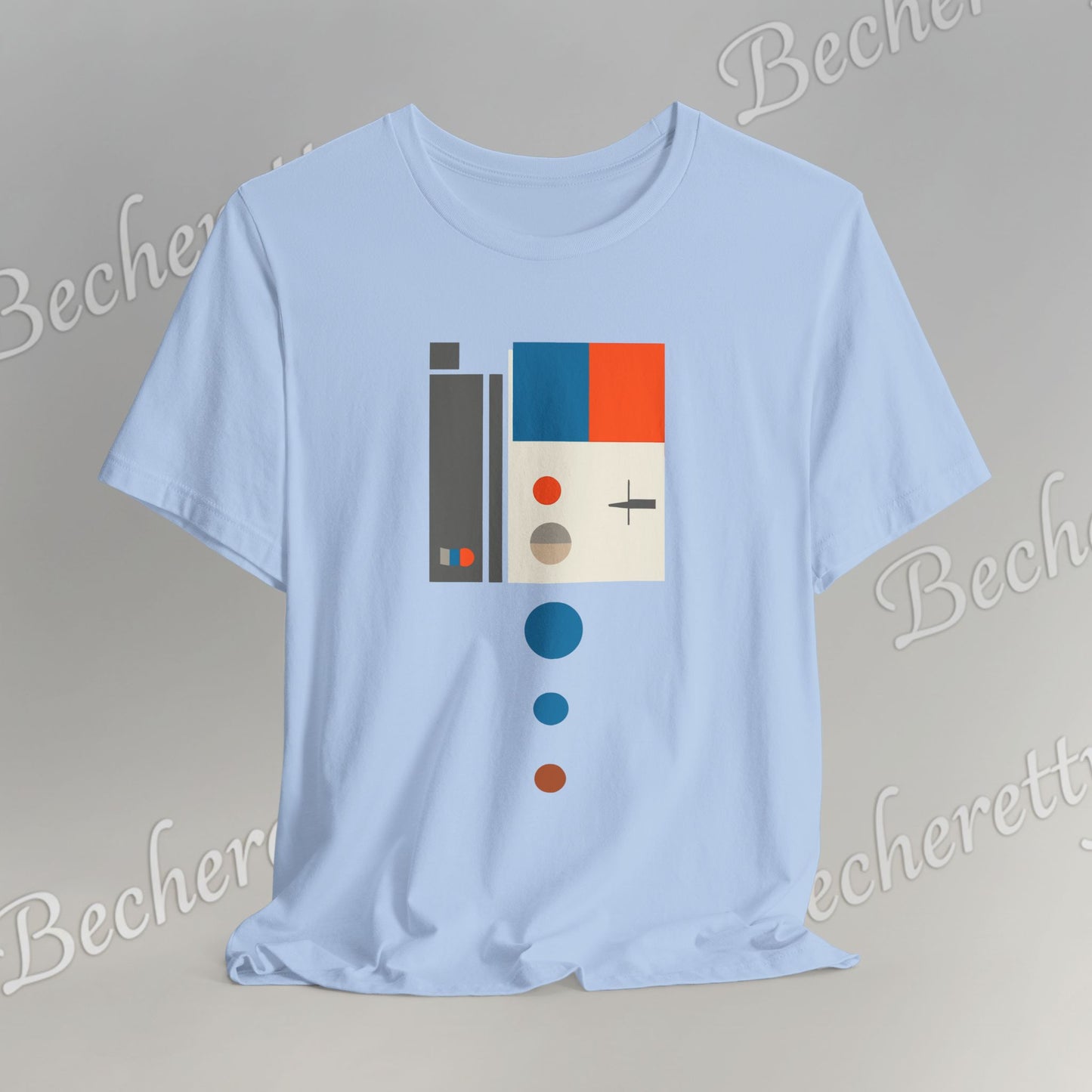 Artistic Graphic T-Shirt Becheretty - Perfect Gift for Art Lovers - Bauhaus-inspired geometric artwork