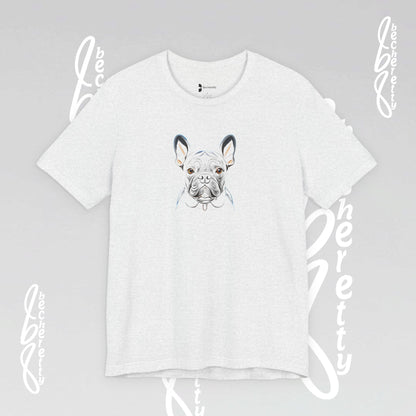 Dog Lovers Tee "Frenchie" Art Graphic Becheretty - Special gift for French Bulldog owners - Casual Wear