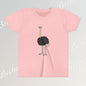 Youth Tee "The Ostrich" Graphic Art Becheretty - Cool Summer Top, Gift for Children