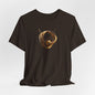 T-Shirt - Golden Abstract Orb Graphic Art Becheretty - Perfect for everyday wear with a refined, contemporary edge.