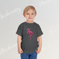 Toddler Flamingo Tee — Cute Pink Flamingo Short Sleeve T-Shirt for Kids - Art Graphic Becheretty