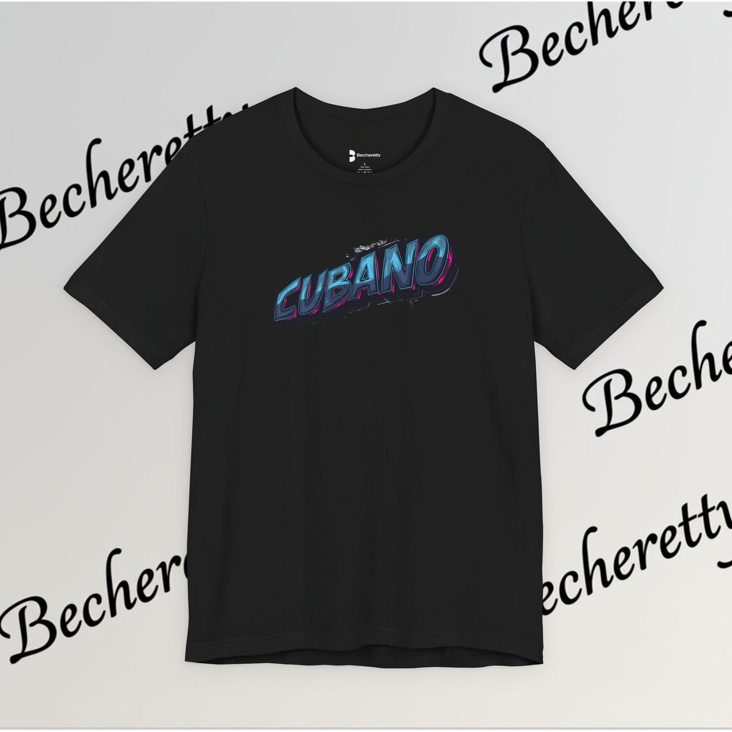 Graphic Tee "Cubano" Minimalist Art Graphic Becheretty - T-shirt that expresses confidence - Casual Wear