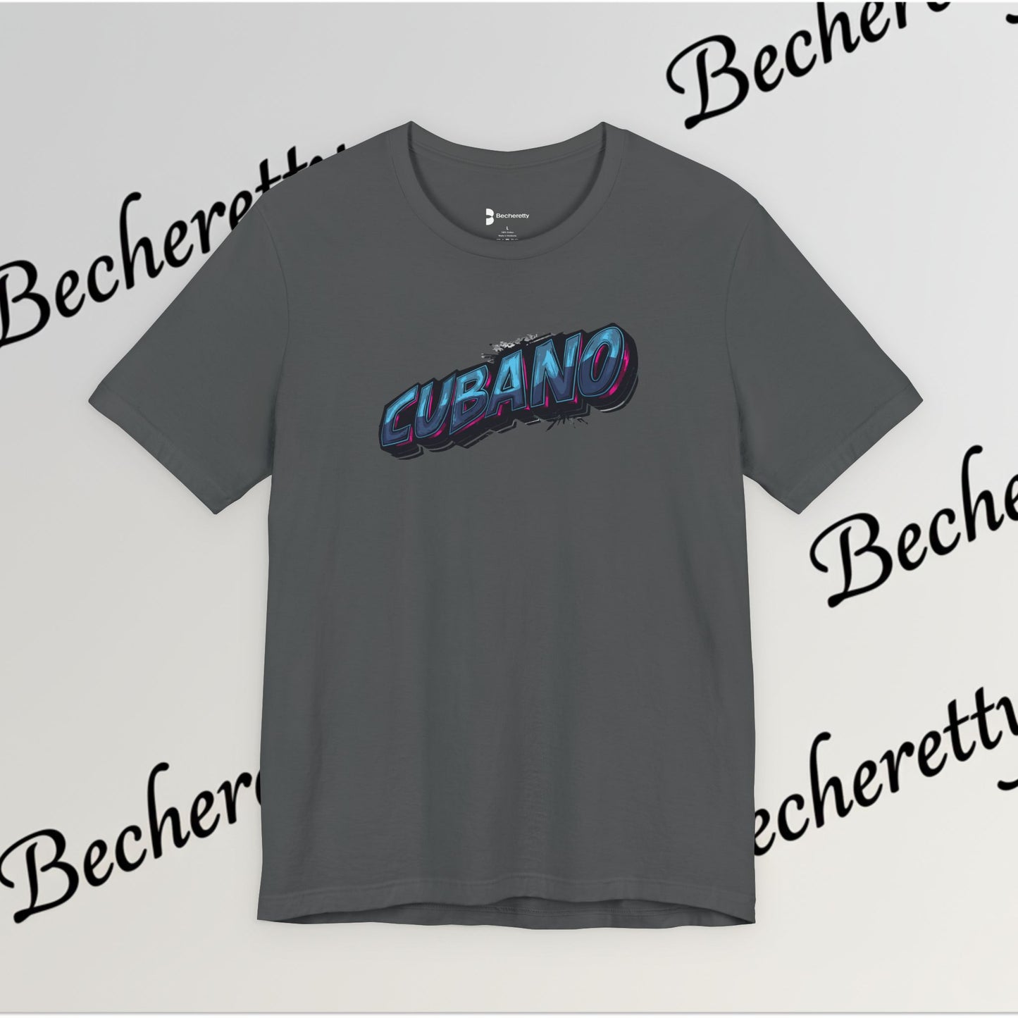 Graphic Tee "Cubano" Minimalist Art Graphic Becheretty - T-shirt that expresses confidence - Casual Wear