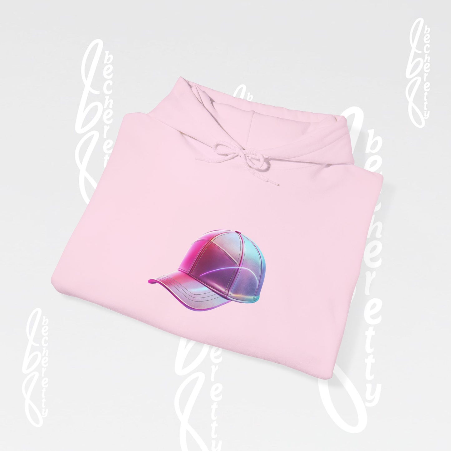 Graphic Hoodie "Retro Cap" for Creative Souls - Art Minimalist Becheretty - Stylish - Casual Wear