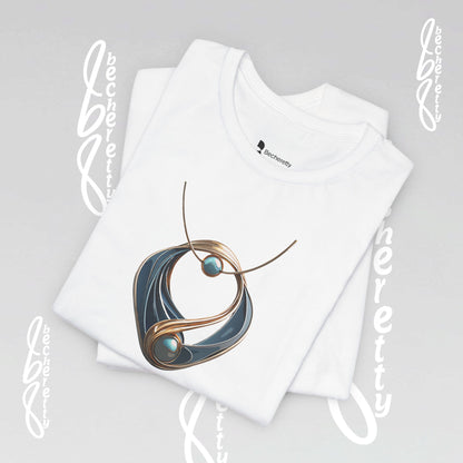 Necklace Artistic design - Statement T-Shirt Becheretty - Casual wear - Unique Graphic Top, Everyday Style