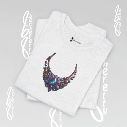 Colorful Necklace Design - Bohemian Inspire - Short Sleeve T'Shirt - Perfect gift for women