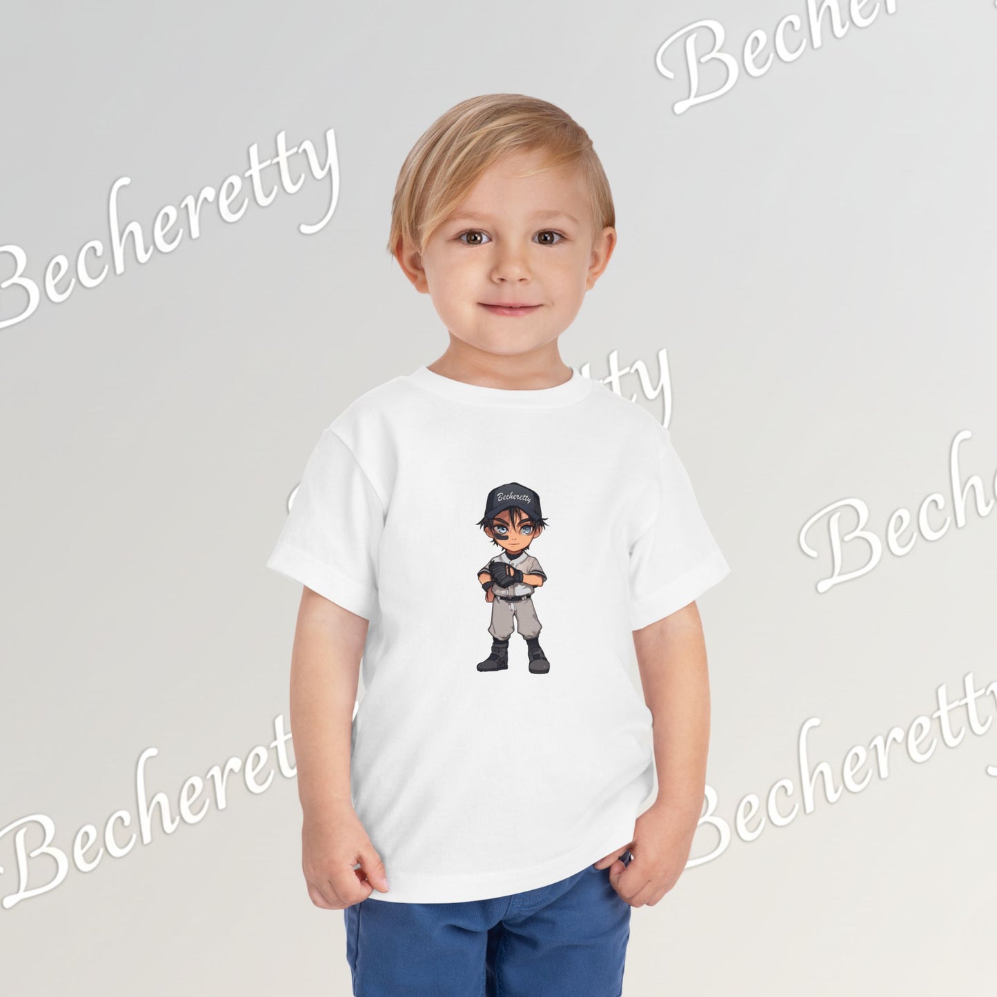 Toddler T-Shirt - Baseball Graphic Becheretty - Day Game, birthday gift - Day game & Casual wear