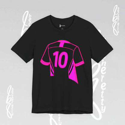 Number 10 Tee - Art Minimalist Graphic Becheretty - Game day - Casual wear - Perfect gift for sports fans.