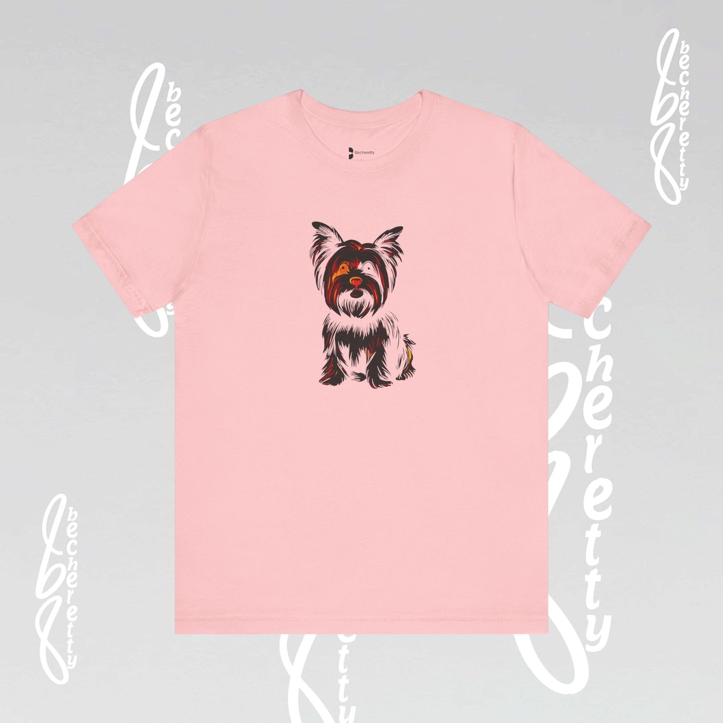 Yorkie T'Shirt - Art Graphic Becheretty - Perfect gift for Pets Lovers - Casual Wear