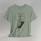 "Fallen Angel" Abstract Line Art Graphic Tee Becheretty - Channel your inner rebel with a touch of divine style