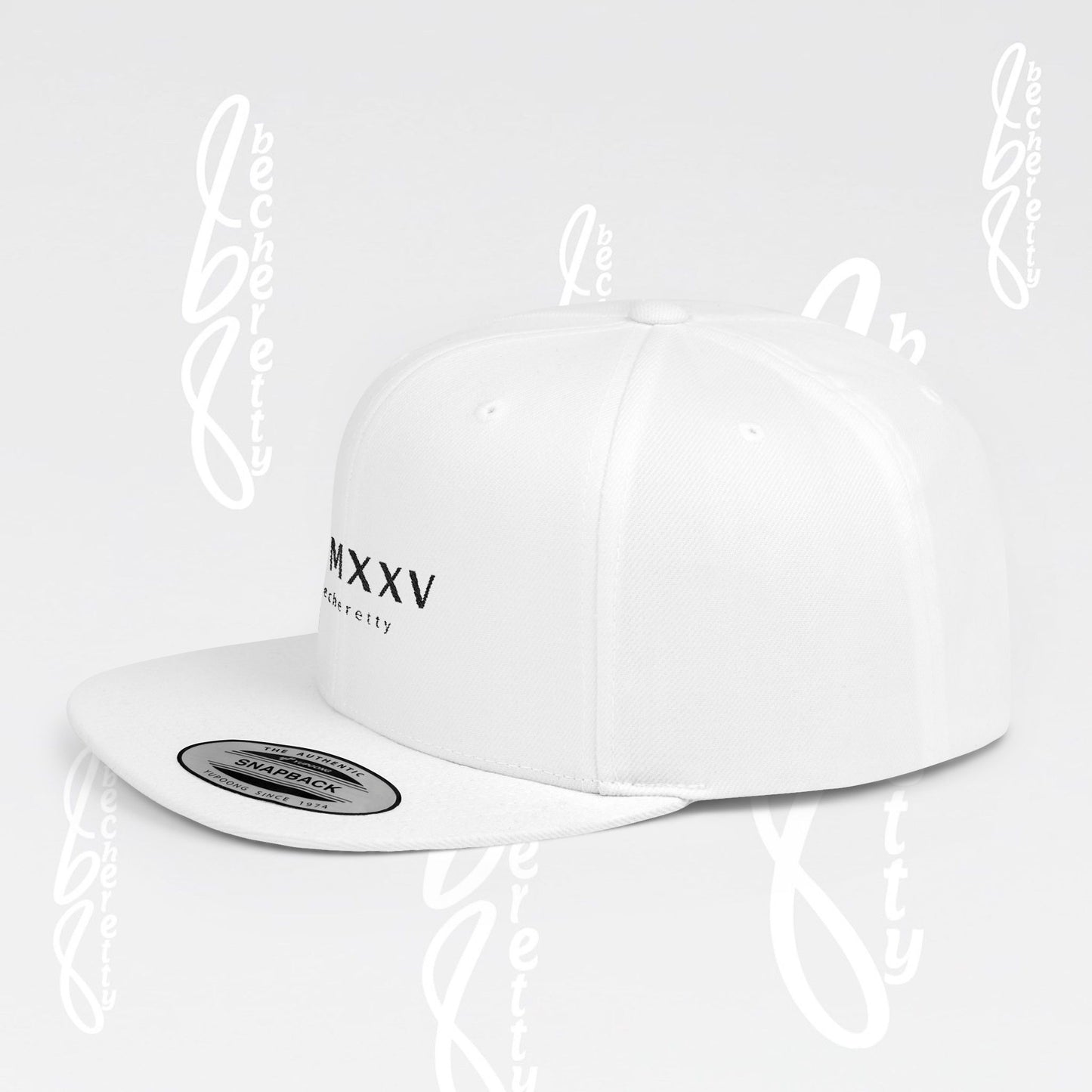 Snapback Cap Baseball - Becheretty MMXXV Graphic Art Minimalist