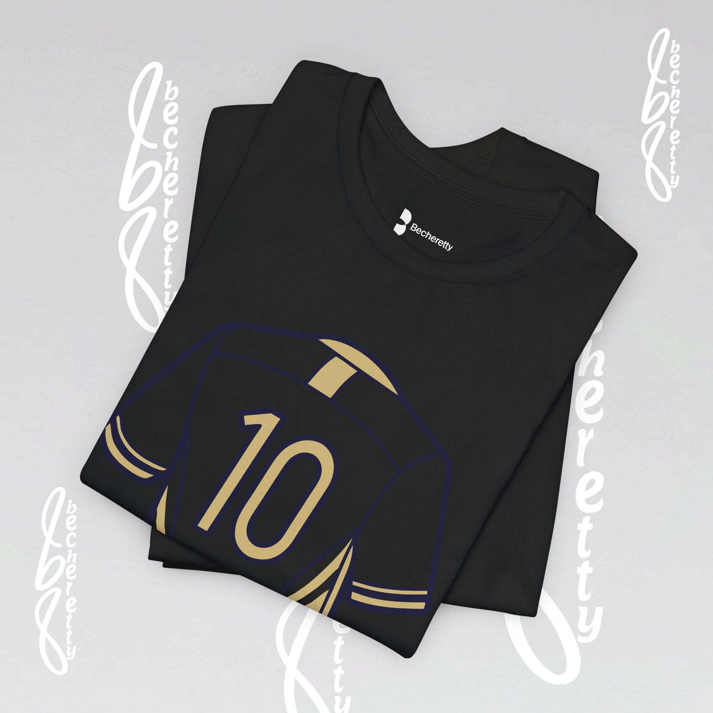 Soccer T-Shirt Number 10 Unisex - Graphic Becheretty - Game Day - Casual wear - Gift for Soccer Lovers
