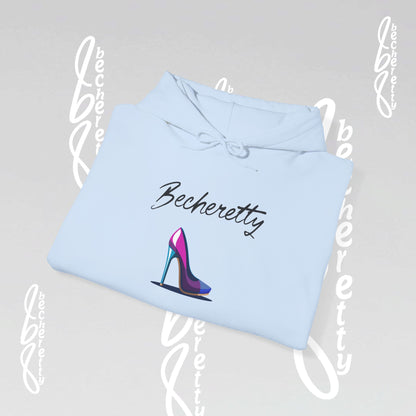 Graphic Hoodie Becheretty - Artistic High Heel Design - Casual Stylish
