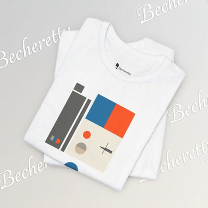 Artistic Graphic T-Shirt Becheretty - Perfect Gift for Art Lovers - Bauhaus-inspired geometric artwork
