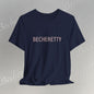 Minimalist Logo Tee Becheretty - Short Sleeve- Casual Style, Unisex - Relaxed Fit Top - Everyday wear