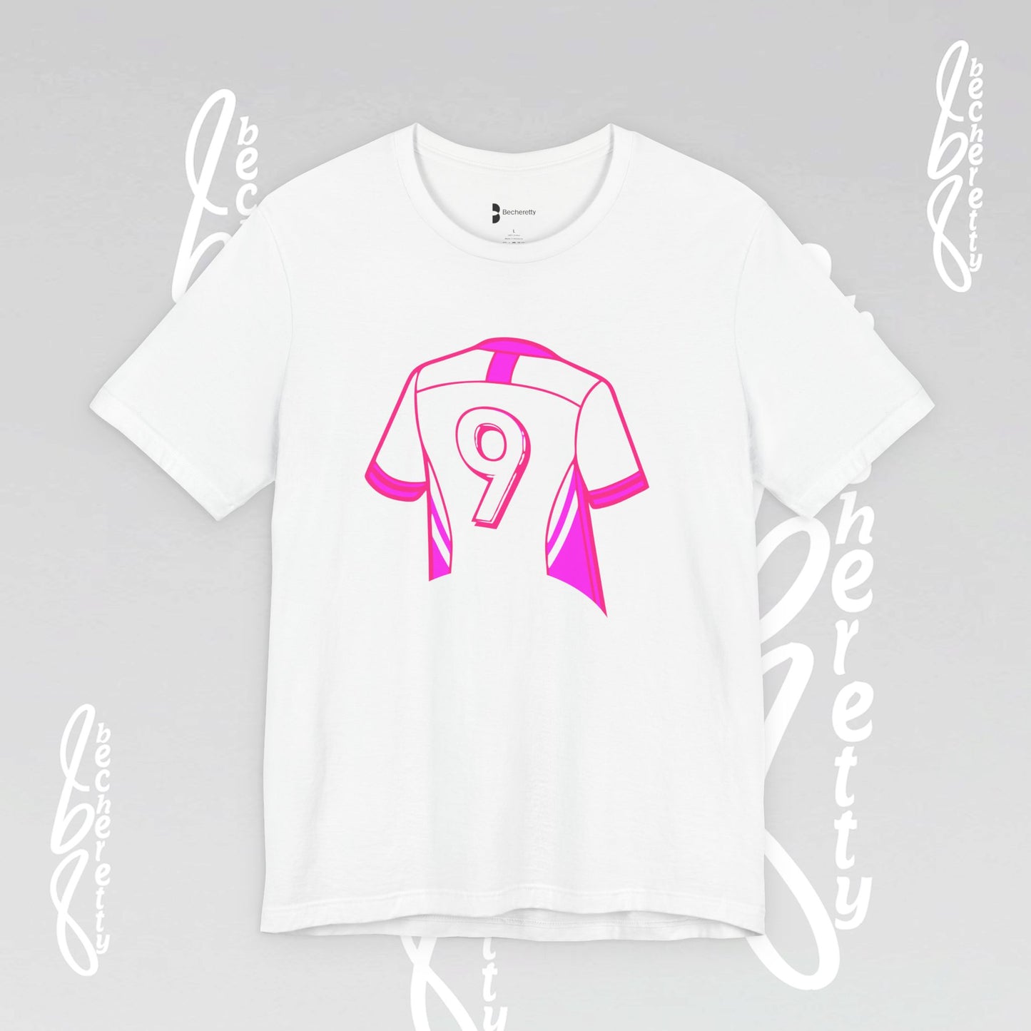 T-Shirt Number 9 - GOAL- Art Graphic Becheretty - Perfect Gift for Soccer Lovers - Casual Wear