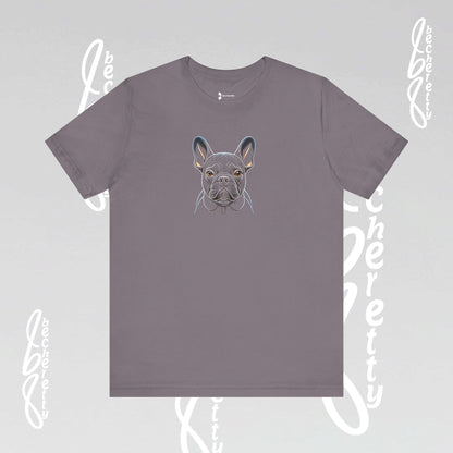 Dog Lovers Tee "Frenchie" Art Graphic Becheretty - Special gift for French Bulldog owners - Casual Wear