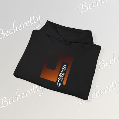 "The Horizon" Abstract Script Hoodie - Art Minimalist Becheretty - Everyday wear - Artistic & Cozy