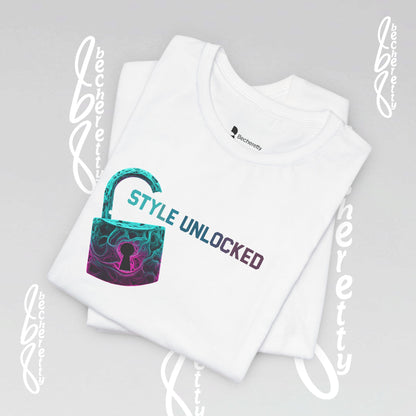 Unlock Your Style Tee - Trendy Short Sleeve Becheretty T-shirt - Casual Wear, Graphic Tee for Gamers, Gift for All Occasions