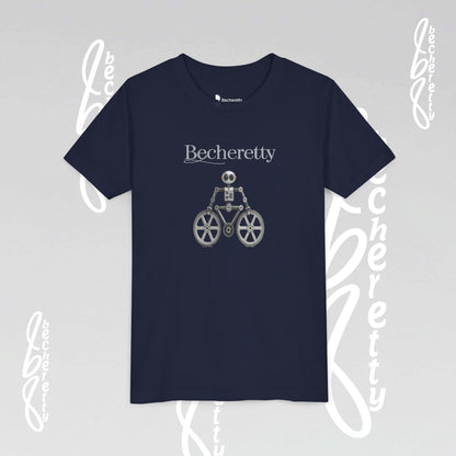 Youth T'Shirt - Becheretty Graphic Design - Cool Robot Bicycle - Perfect for Bike Lovers