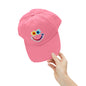 Smiley Watercolor Distressed Cap — Colorful Smile Face Dad Hat - Graphic Minimalist Becheretty