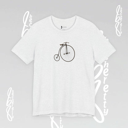Retro Bicycle Graphic Tee Becheretty - Unisex Cotton T-Shirt, Perfect for Cycling Enthusiasts, Casual wear
