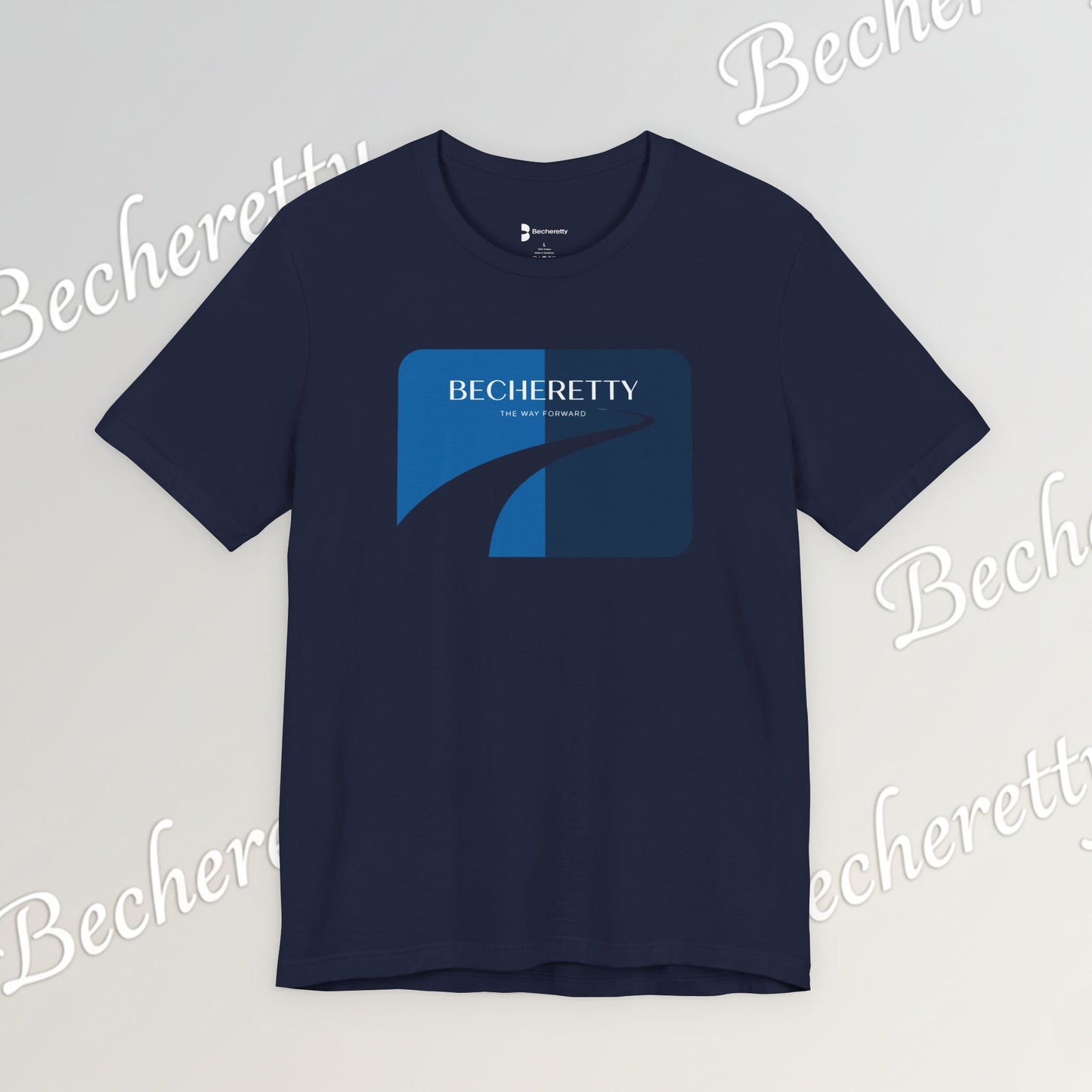Becheretty Logo Tee — Minimal Retro Road Graphic Art Minimalist Becheretty -  Summer Outing, Casual wear
