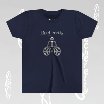 Youth T'Shirt - Becheretty Graphic Design - Cool Robot Bicycle - Perfect for Bike Lovers