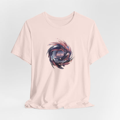 Graphic Art t-Shirt "Spiral Galaxy" - Abstract Cosmic Swirl Tee - Unique Design - Special Gift for Art Lovers