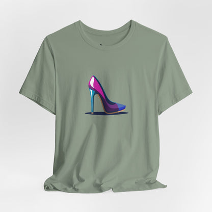 Colorful futuristic Stiletto T‑Shirt - Art Graphic Becheretty - A nod to your unique fashion style