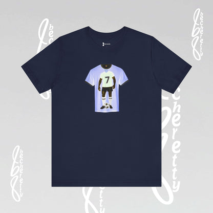 Soccer T-Shirt Number 7 - Graphic Becheretty - Perfect Gift for Soccer Lovers