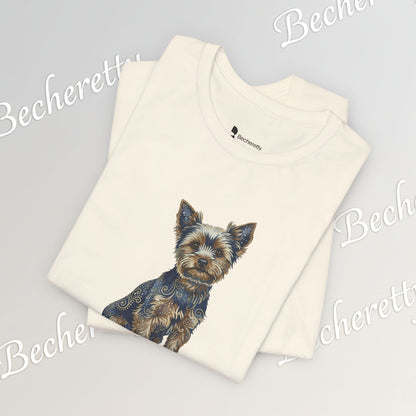 Yorkie T'Shirt - Art Graphic Becheretty - Perfect gift for Pets Lovers - Casual Wear