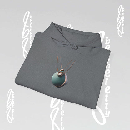 Futuristic Necklace - Graphic Hoodie Becheretty - Unisex, Original Gift for Friends