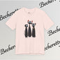 T-Shirt "Three Stylized Black Cats" | Cute Minimal Graphic Becheretty - Modern, artful touch