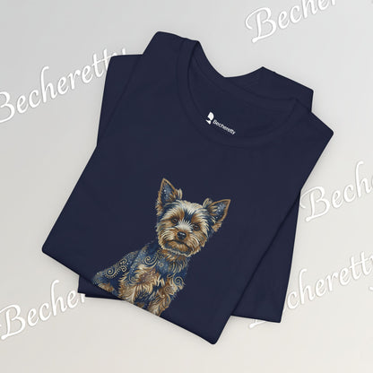 Yorkie T'Shirt - Art Graphic Becheretty - Perfect gift for Pets Lovers - Casual Wear
