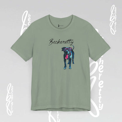 Dog Lovers T-Shirt Unisex - Art Graphic Becheretty - Unique Pet Apparel - Casual Wear