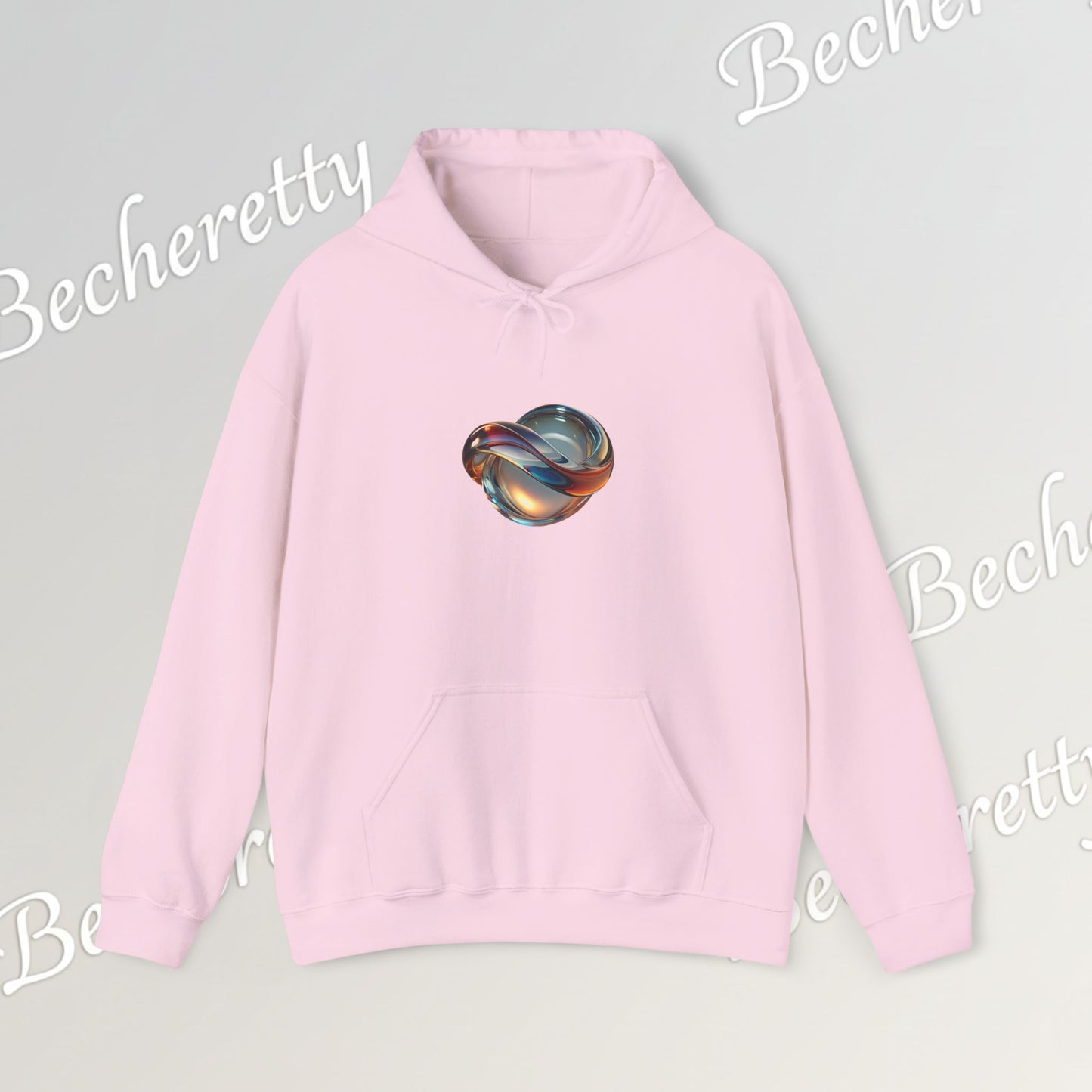 Futuristic, minimalist, and artistic vibe - Graphic Hoodie Becheretty | Surrealist Liquid Graphic