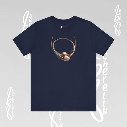 Elegant Pearl-Inspired - Graphic Tee Becheretty - Casual T-Shirt, Gift for Her, Stylish Summer Wear, Unique Fashion Statement